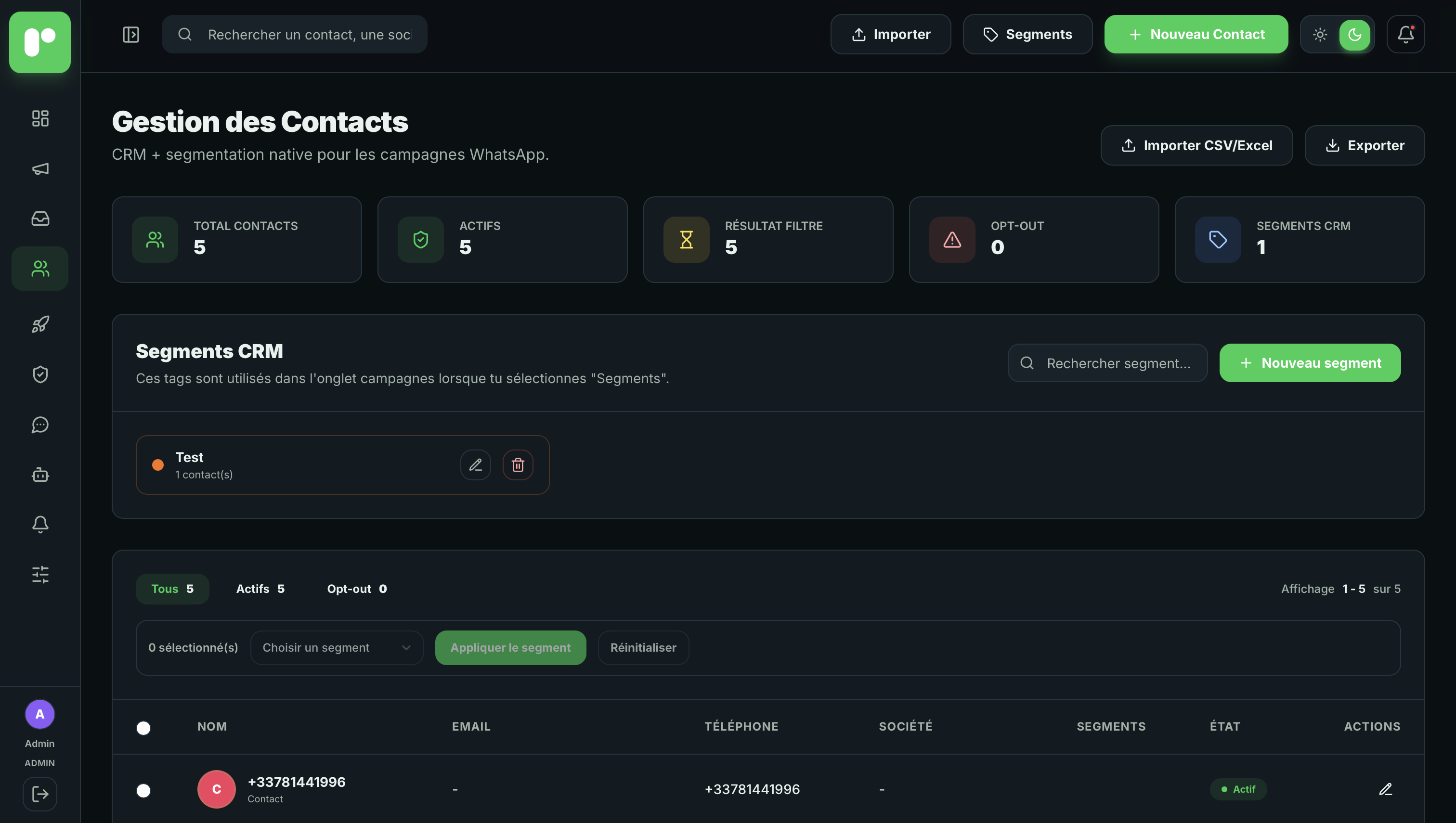 Capture desktop contacts